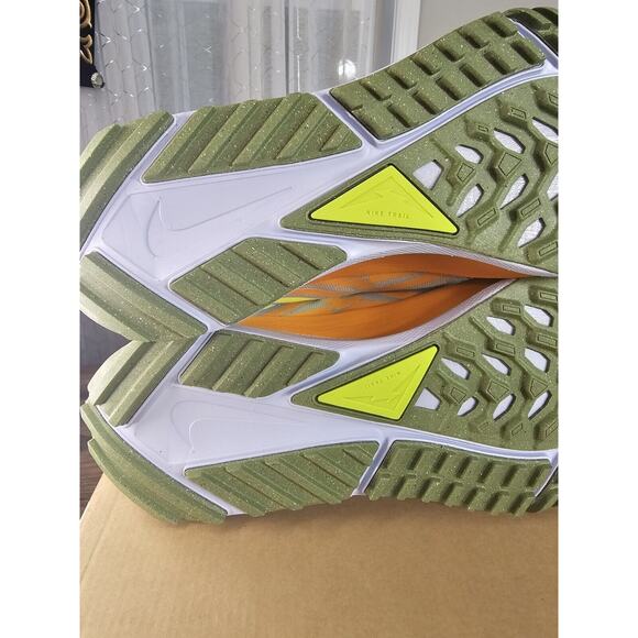 Nike React Pegasus Trail 4 Grey/Volt-Orange Running Shoe‎ DJ6158 002 Mens Sz 10 - Picture 14 of 16